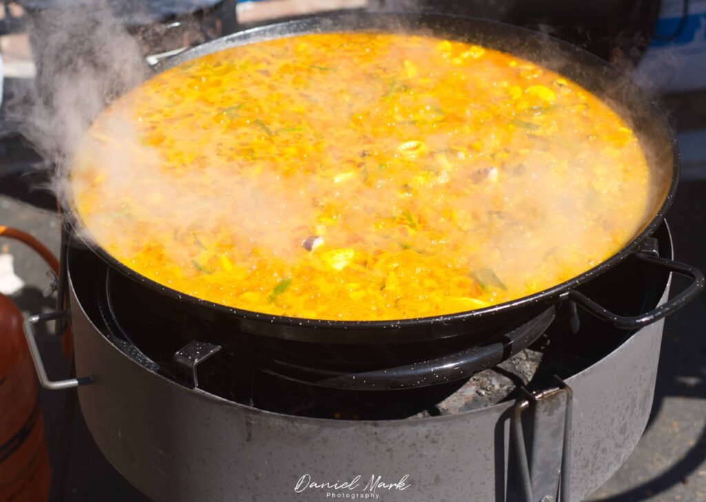 A large paella in Valencia Spain. 