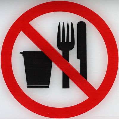 No Food or Drink sign in the cinema