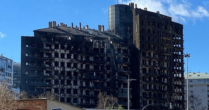 The horrific aftermath of the fire in Valencia, February 2024