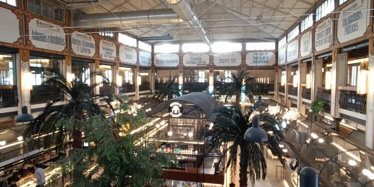 inside of the mercado de la imprenta. Valencian food destination spain