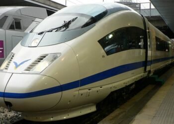 High-speed train in Spain