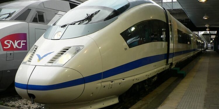 High-speed train in Spain